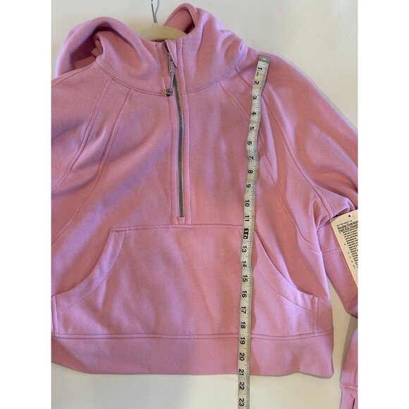 NWT Lululemon Scuba Oversized Half-Zip Hoodie Pink Size M/L - Picture 9 of 10
